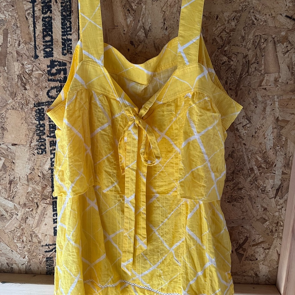 Yellow Sleeveless Top